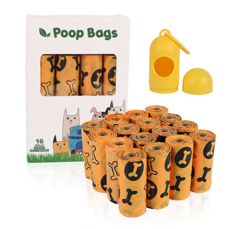 100 Biodegradable Dog Poop Bags 16 Rolls BSCI With Dispenser Earth Rated Dog Poop Bags