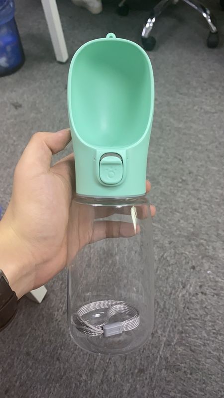 12 OZ Folding Dog Water Bottle With Dispenser For Pet Outdoor Walking Hiking Travelling