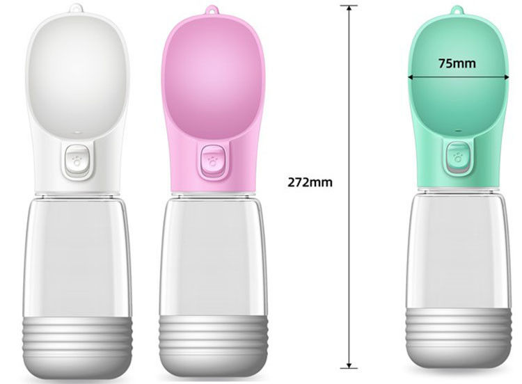Food 150g Feeder 2 In 1 Dog Water Bottle Puppy Travel Water Bottle 350ml