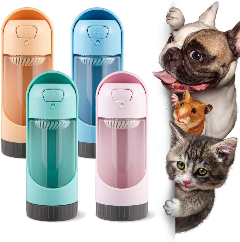 Portable Foldable Dog Water Bottle With Filter Leak Proof Travel Water Bottle For Dogs