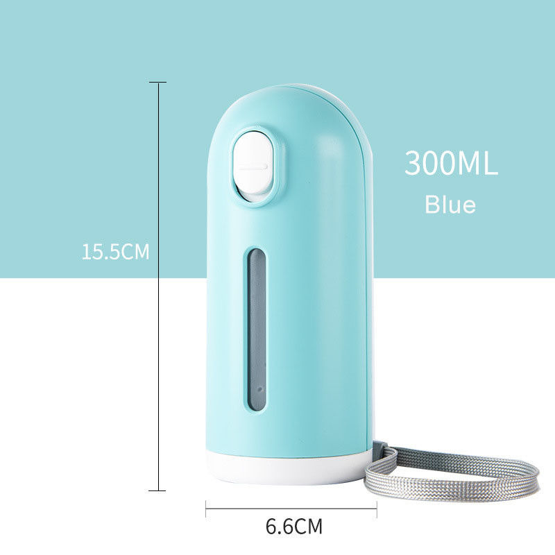 Foldable Dog Water Bottle Dispenser Pink Blue