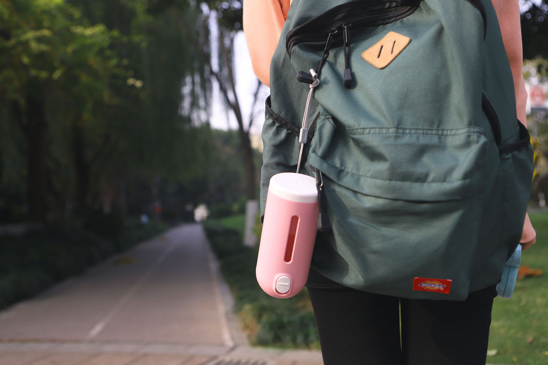 Foldable Dog Water Bottle Dispenser Pink Blue