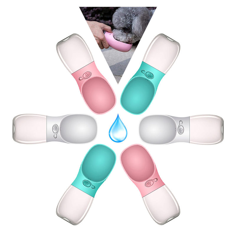 ABS PC Foldable Dog Water Bottle 550ml Pets Water Dispenser For Pet Drinking
