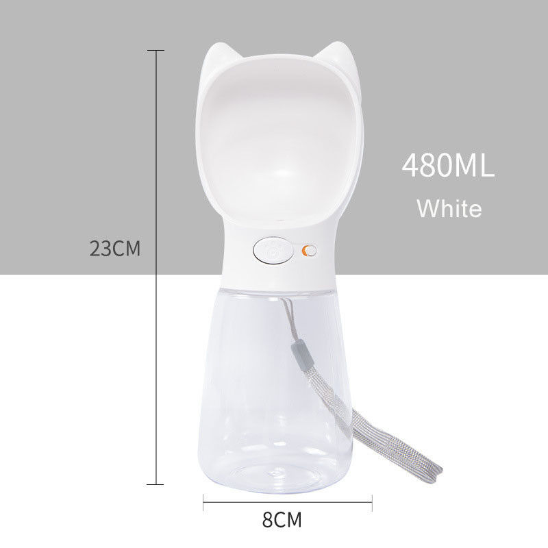 480 Ml Portable Travel Pet Water Bottle For Dogs Bulldog
