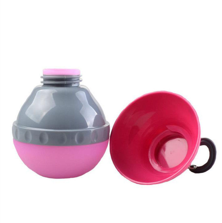 ABS And Silicone Dog Water Bottle Foldable And Portable For Food And Water