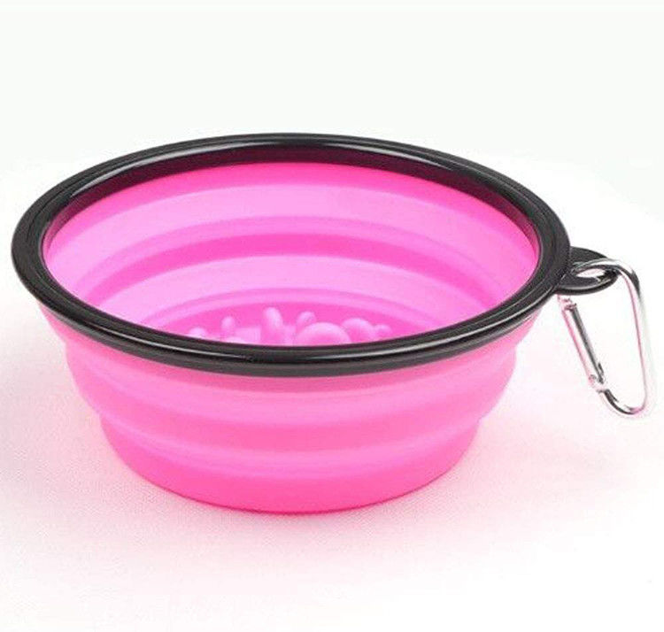 Interactive Slow Feeder Safety Foldable Dog Collapsible Bowl 13*9*5.5cm