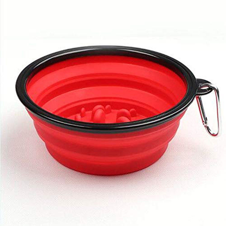 Interactive Slow Feeder Safety Foldable Dog Collapsible Bowl 13*9*5.5cm