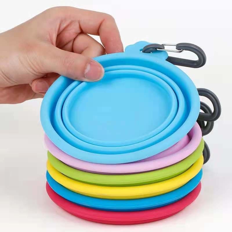 Hallupets Collapsible Silicone Dog Water Bowl Cat Food Water Custom Dog Bowl