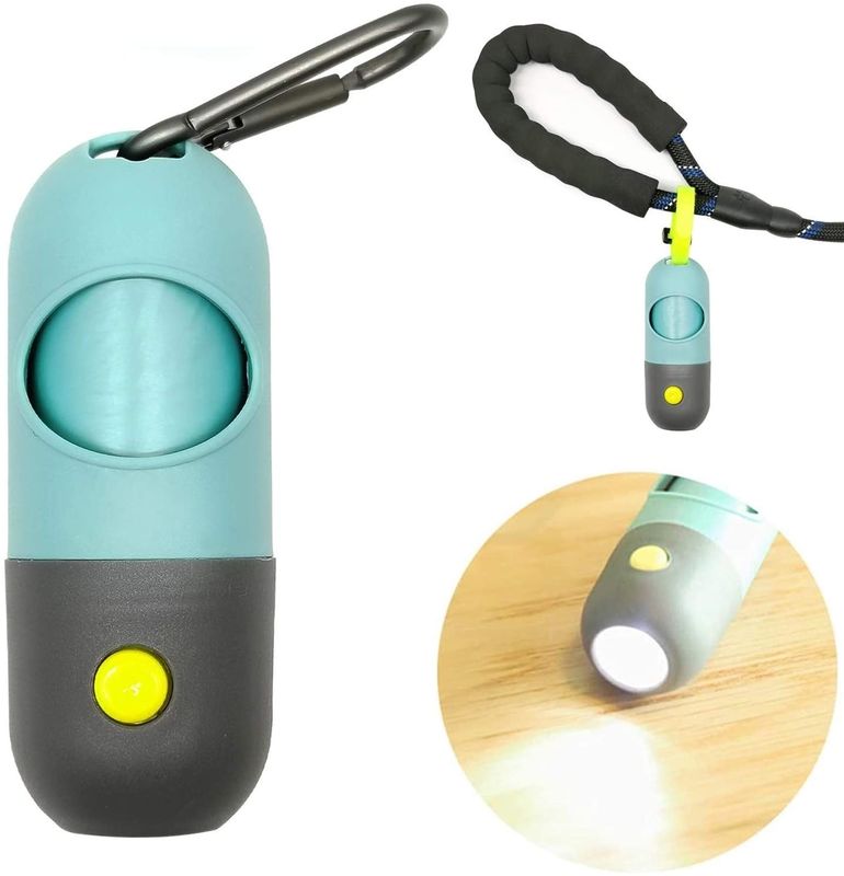 Multipurpose Carrier Garbage Clean BSCI Dog Poop Bags And Dispenser With LED Lights