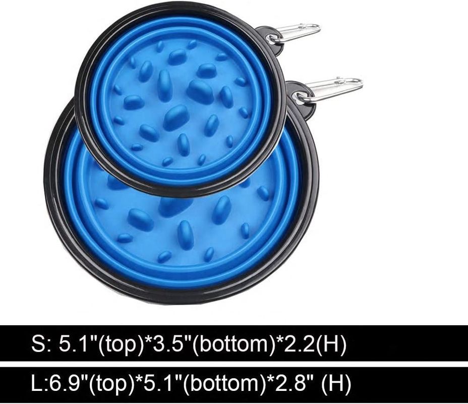 Pets Slow Feeder Dog Bowl Outdoor Multi Colors Dog Slow Feeder Bowl
