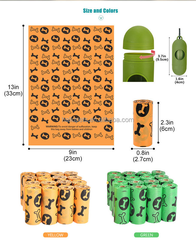 Animal Dog Waste Bags Suppliers 9 X 13 Inches