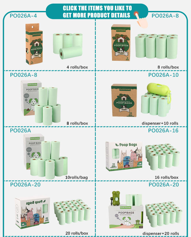 Cat Dog Poop Bag Dispenser 100% Biodegradable