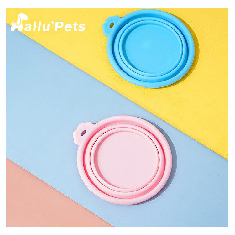 Collapsible Silicone Foldable Pet Bowl Food Grade For Dog Feeding