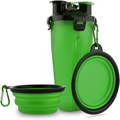 Green Portable Water Dispenser Dog Outdoor Water Bottle For Dogs Walking Hiking