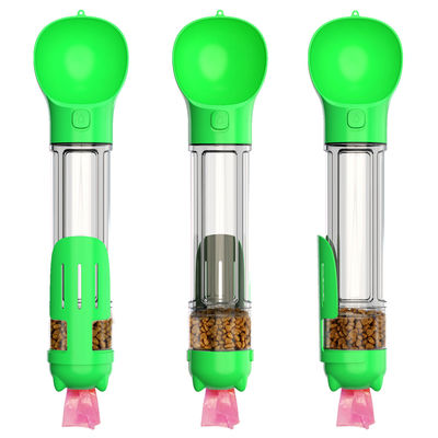 Mutifunctional 4 In 1 Portable Puppy Water Bottle 300ML For Walking And Travel
